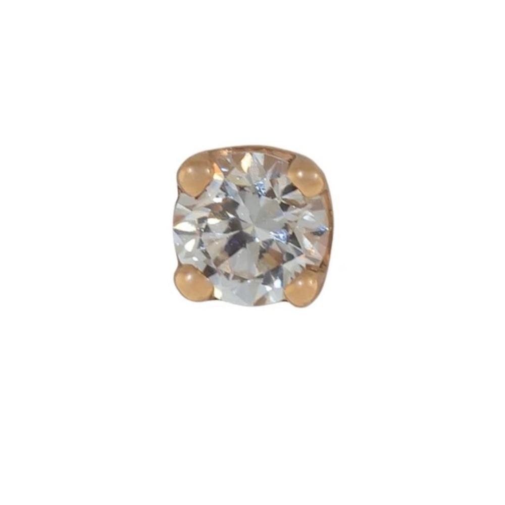 14k yellow gold 1.5mm BVLA diamond threadless end